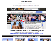 Tablet Screenshot of 404.bangbros.com